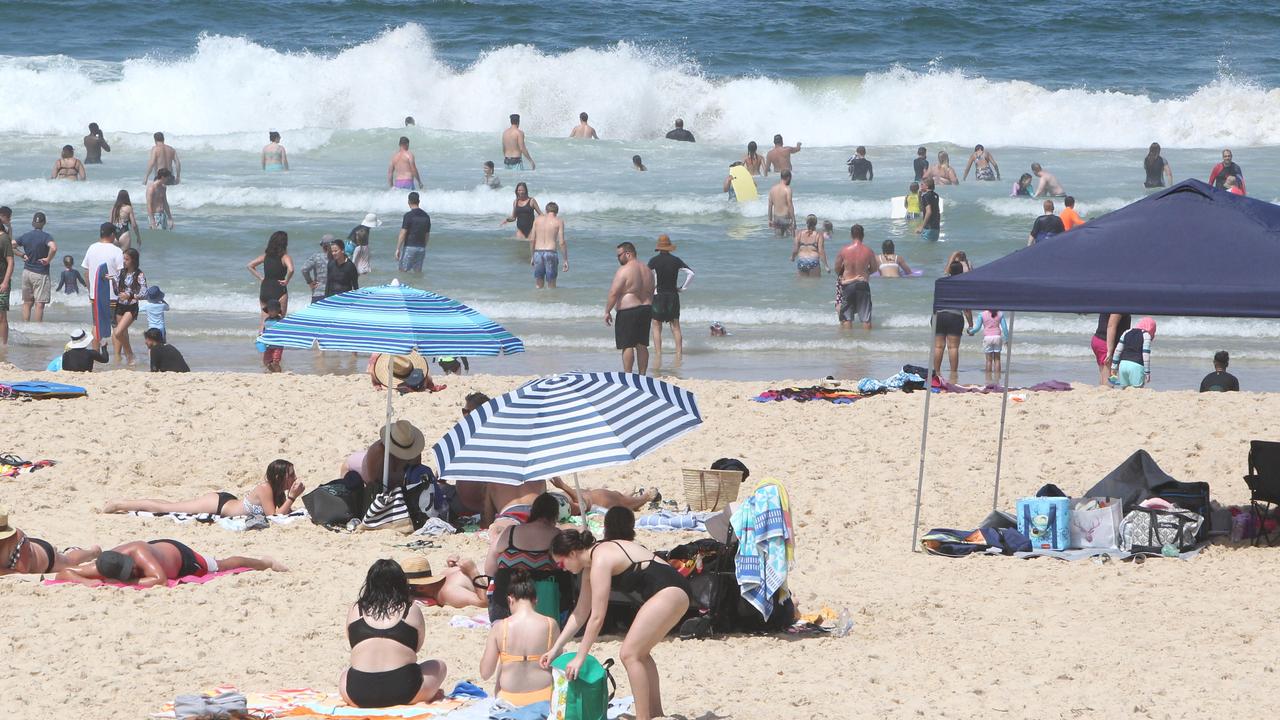 People celebrating Australia Day at Kurrawa Park Broadbeach. Pic Mike Batterham