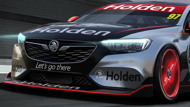 Concept images of the 2018 next-generation Holden Commodore Supercar. Picture: Supplied