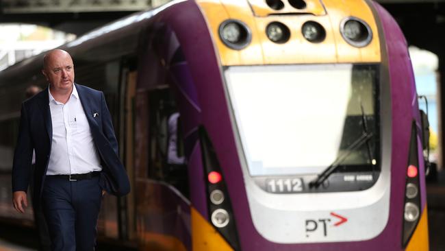 V/Line chief executive James Pinder. Picture: Alison Wynd