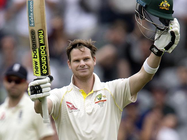 Day 5 of the 4th Ashes test. Australia vs England at the MCG. Australian skipper Steve Smith brings up his century  .Pic: Michael Klein