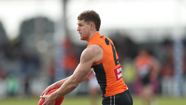 Jacob Hopper was among the group that had to rush back from Frozen The Musical. Picture: Graham Denholm/AFL Photos via Getty Images