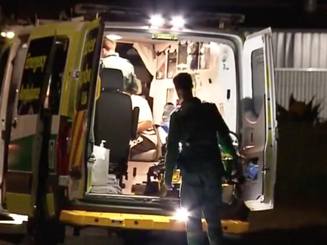 A council will decide on the fate of a pet dog after it turned on its owners, attacking them at their Brompton home, in Adelaide. Both victims were taken to hospital after being bitten on their arms. Picture: 7NEWS