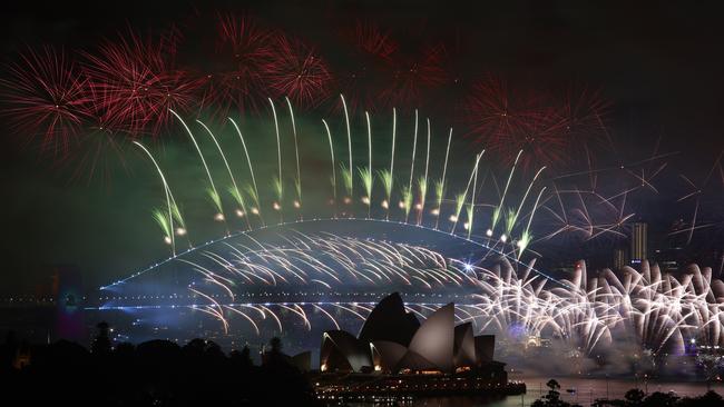 The fireworks were expected to be watched by a billion people around the globe. Picture: Tim Hunter