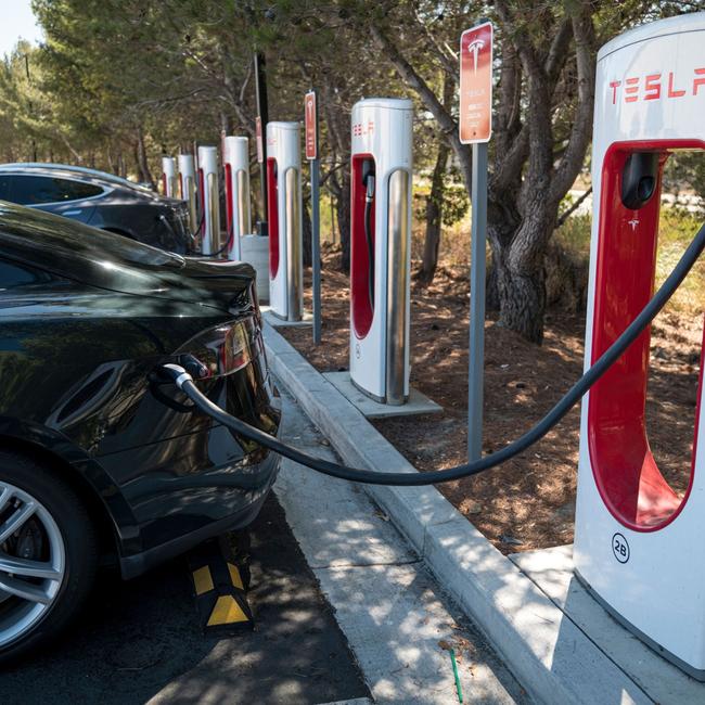 Tesla charging station. Picture: Bloomberg