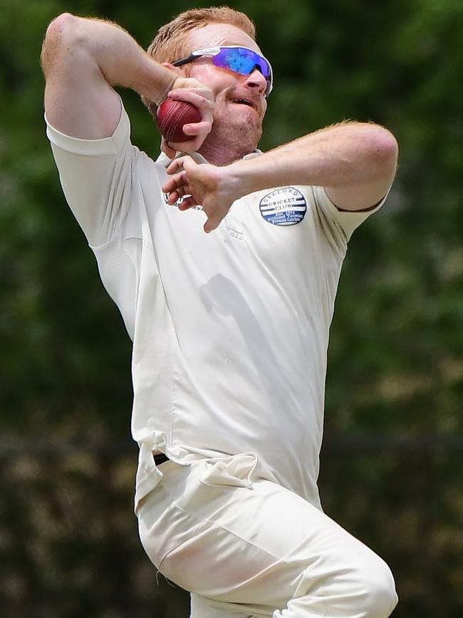 Brenton McDonald in action for Geelong. Picture: Stephen Harman