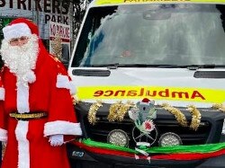 Ambulances are allow to be decorated in NSW. Pic: NSW Ambulance
