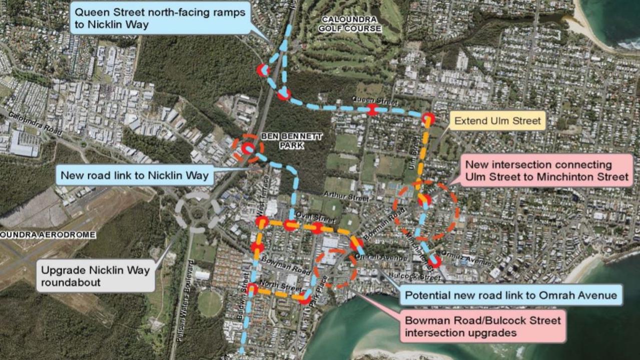 Plans for the Caloundra Transport Corridor Upgrade.