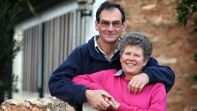 Former kidnapping victim Monica Smith (nee Schiller), who was kidnapped by prison escapees in 1970, with her husband Graham in 2006.