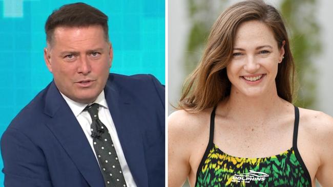 Karl Stefanovic and Cate Campbell.