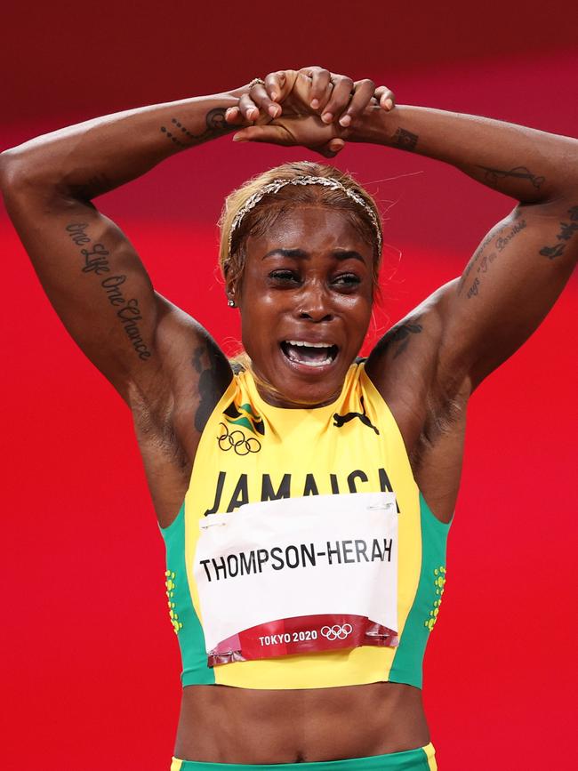 Elaine Thompson-Herah: For her 100m final win, the fastest woman in the world decided gold was best.