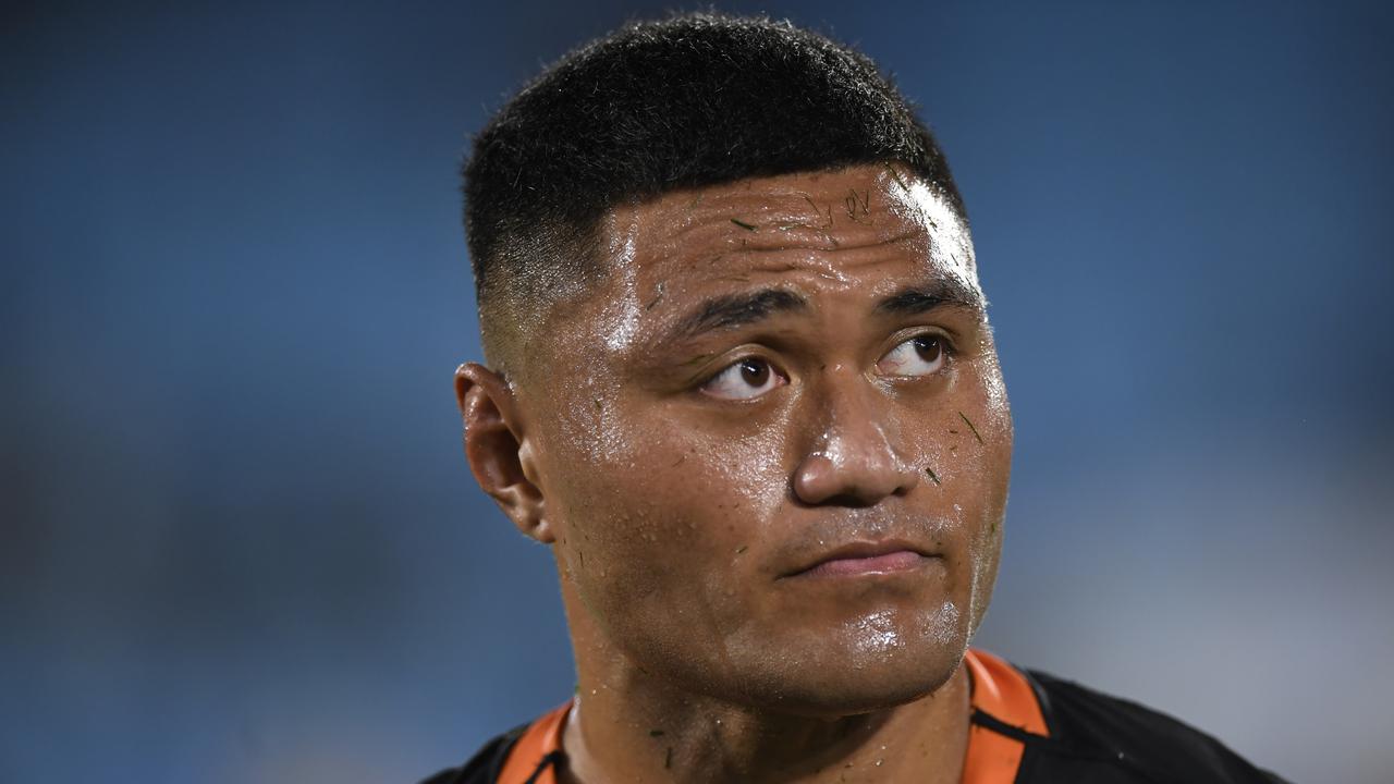 Wests Tigers forward Stefano Utoikamanu pledges loyalty to the club. Picture: NRL Photos