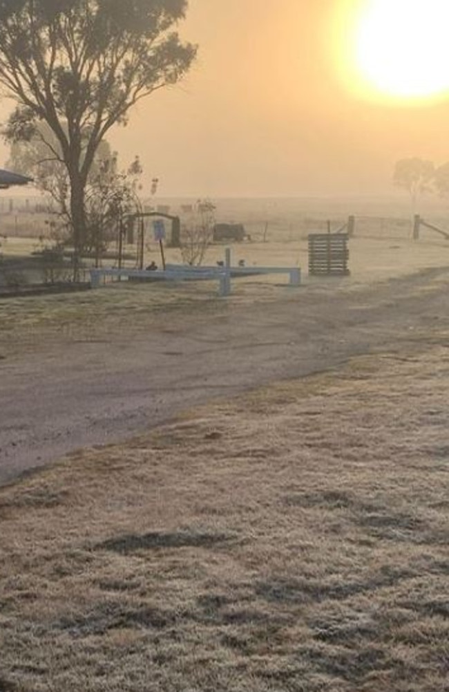 A foggy frosty start to the day at Stanthorpe. Photo: Severn River Farm Stay