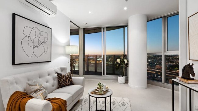 A two-bedroom apartment at N1802/241 Harbour Esplanade, Docklands, is priced at $475,000-$520,000.