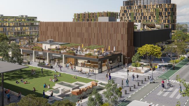 An artist’s impression of the SRL precinct at Monash. Picture: Supplied