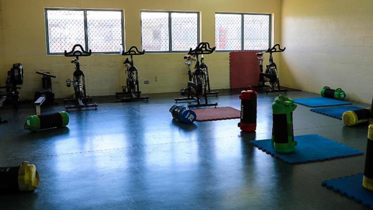 Gym inside Maryborough Correctional Centre.