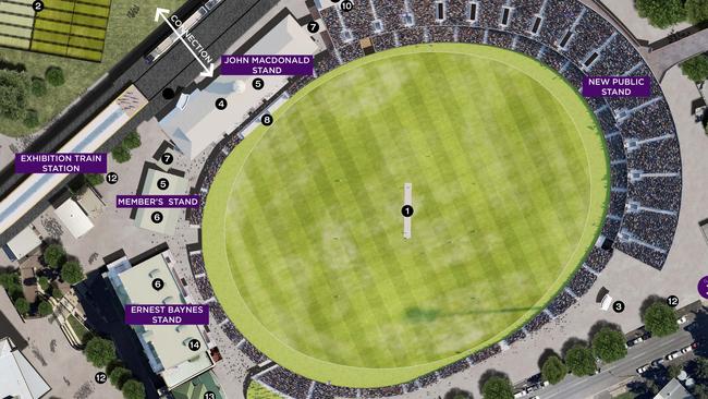 Artist impression of what the RNA Main Arena might look like during the Gabba redevelopment.