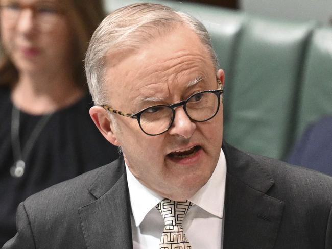 CANBERRA, AUSTRALIA, NewsWire Photos. MARCH 26, 2024: Prime Minister Anthony Albanese during Question Time at Parliament House in Canberra. Picture: NCA NewsWire / Martin Ollman