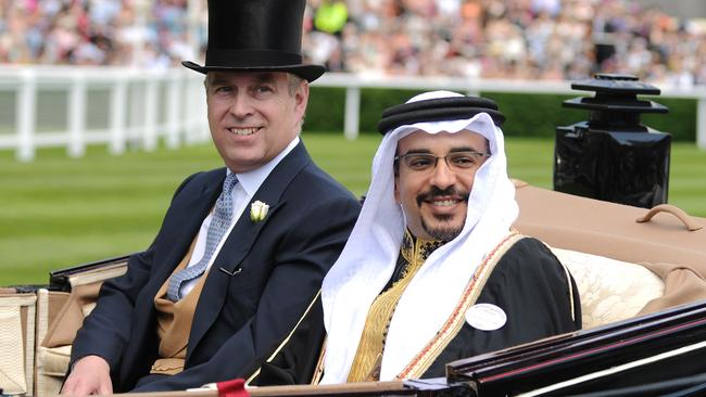 Prince Andrew, Duke of York and The Crown Prince of Bahrain attend Royal Ascot at Ascot Racecourse on June 17, 2010 in Ascot, England. Picture: Eamonn McCormack/WireImage