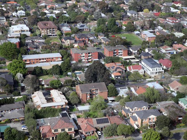 MELBOURNE, AUSTRALIA - NewsWire Photos, SEPTEMBER 21, 2023. Victorian Premier, Daniel Andrews, holds a press conference in Box Hill where he talked on fast tracking homes and housing developments.Generic view of houses in Box Hill.  Picture: NCA NewsWire / David Crosling