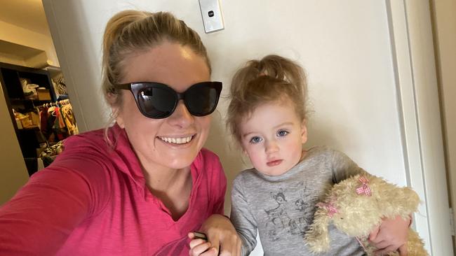 Erin Molan with daughter Eliza.