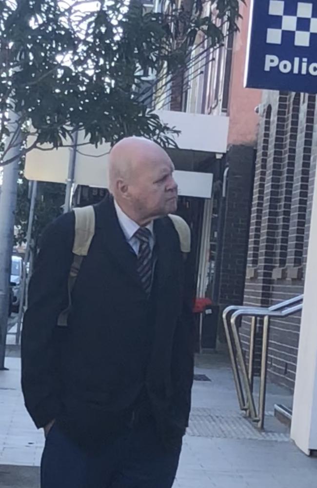 Vance Seakele Malan, 70, of Beacon Hill, outside Manly Local Court on Wednesday. Picture: Manly Daily