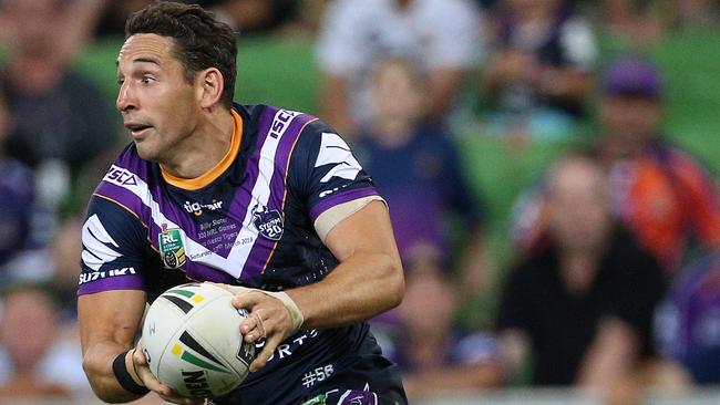 Billy Slater and the Storm take on the Knights in Round 6.