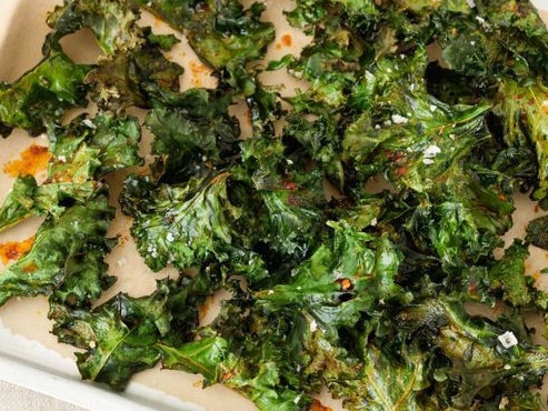 Paprika and chilli kale chips.