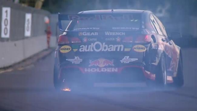 Shane van Gisbergen on his Townsville 400 burnout celebration