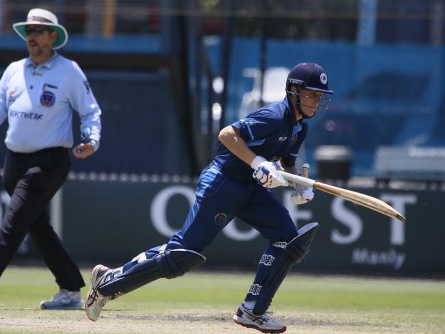 Miles Milliner focussed on getting to the other end. Picture: Warren Gannon Photography