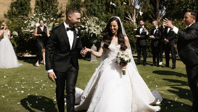 Paul Vasileff and Anna Frangiosa married at Mandalay House on January 7, 2023. Picture: Dan Evans Photography