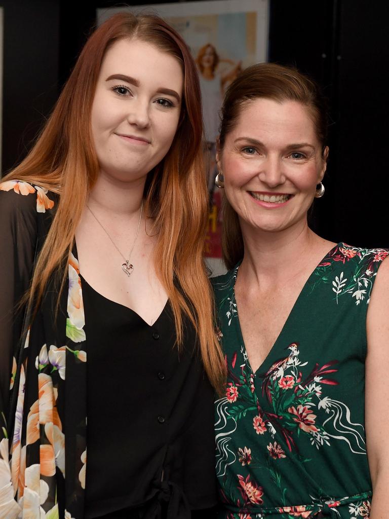 Briana Denneny and Cassie Brian at the Spanish Film Festival media launch pre-screening drinks at Palace Nova Cinema in the city. Picture: Naomi Jellicoe