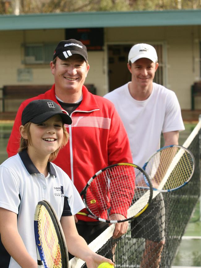 Oliver’s tennis skills were honed at Coromandel Valley Tennis Club. Picture: Supplied