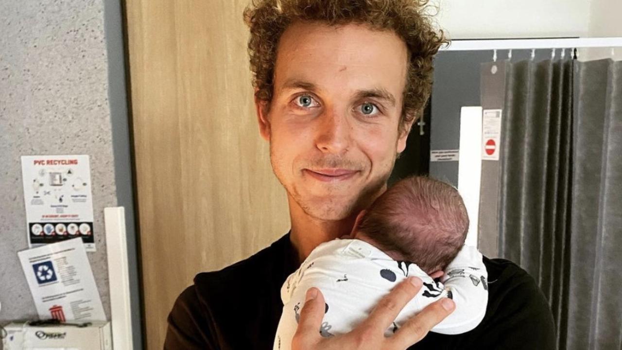 Western Bulldogs player Mitch Wallis and his wife Emily welcome their second child, William. Picture: Instagram