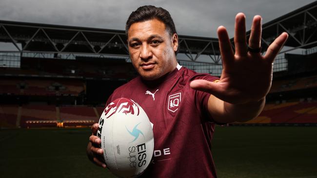 Josh Papalii has retired from State of Origin duties after an incredible career with the Maroons. Picture: Zak Simmonds