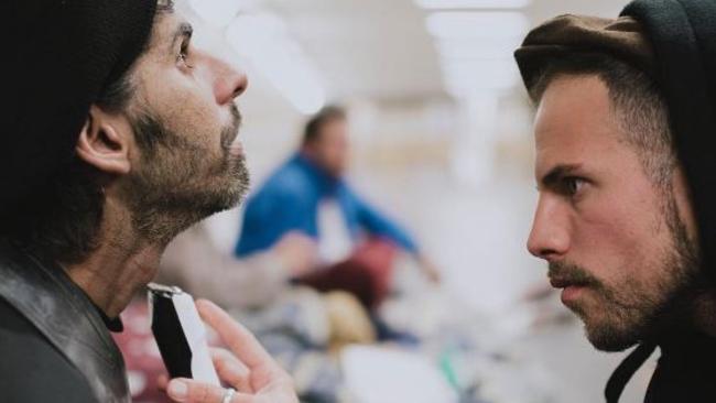 Joshua Coombes gives homeless people haircuts for free. Legend.