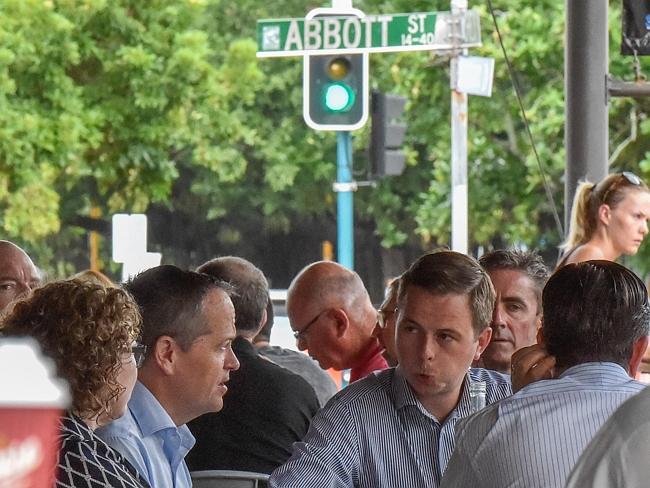 The positioning of this street sign was unfortunate. Picture: Jason Edwards