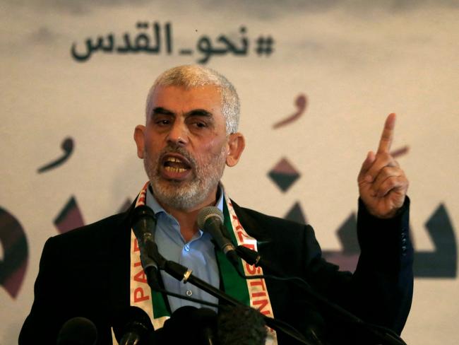 Yahya Sinwar. Picture: Mohammed Abed/AFP
