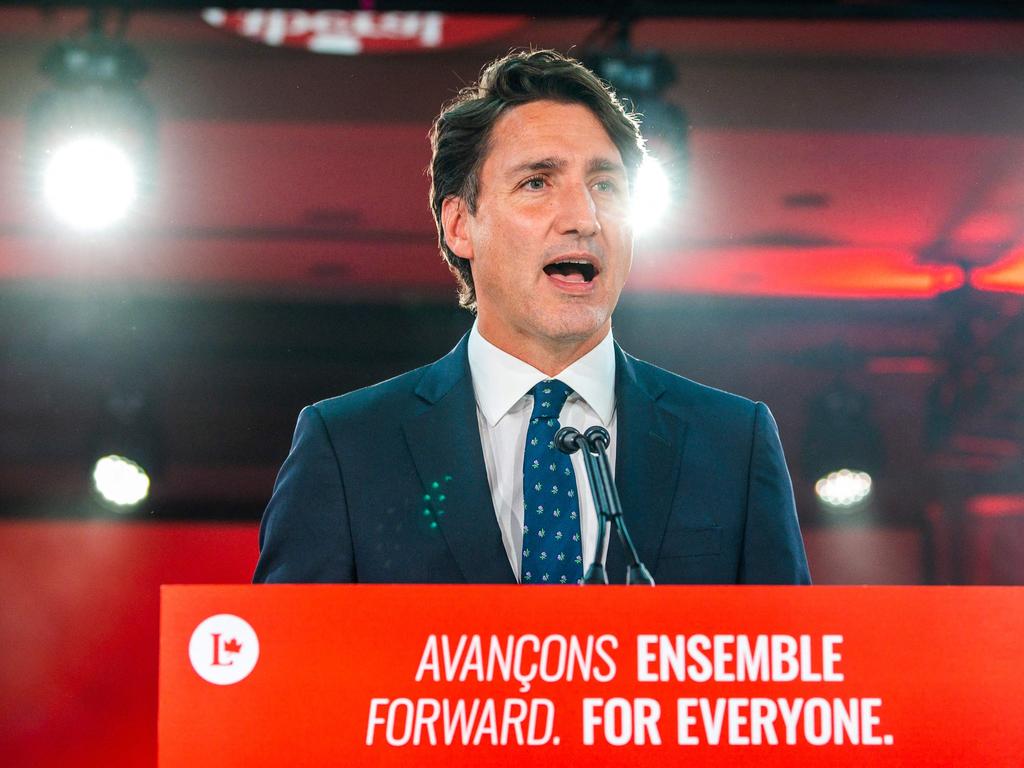 Canada has been more successful in curbing the virus than its neighbour, the US. Pictured is Canadian Prime Minister Justin Trudeau. Picture: AFP