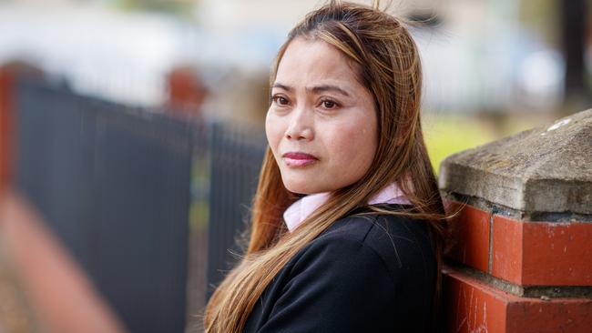 Sarah Ouk stood up at council last night and explain how deeply she was offended by comparisons of smart cities to concentration camps. Picture: Matt Turner