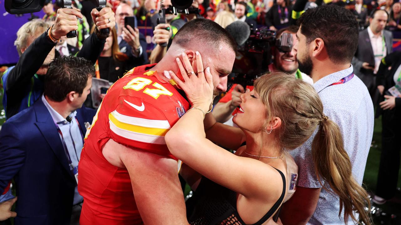 Taylor Swift has been dating athlete Travis Kelce since July 2023. Picture: AFP