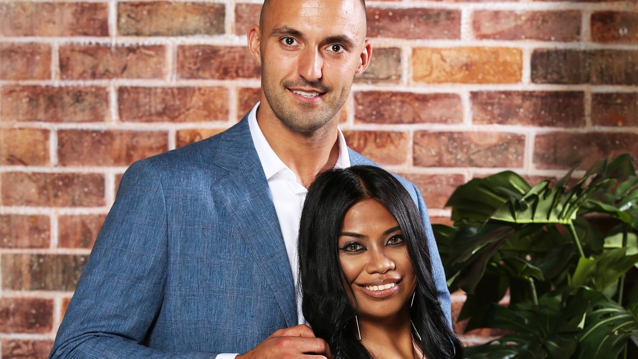 Nic Jovanovic and Cyrell Paule didn’t last – but Cyrell moved on with another reality star. Picture: Channel 9.