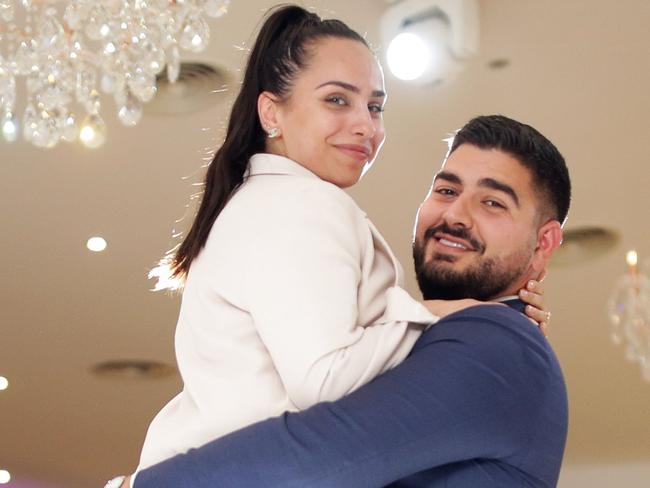 Couple Ramy Georges and Leda Nissan ahead of their wedding which will be held at Grand Paradiso in Fairfield.Picture: Christian Gilles