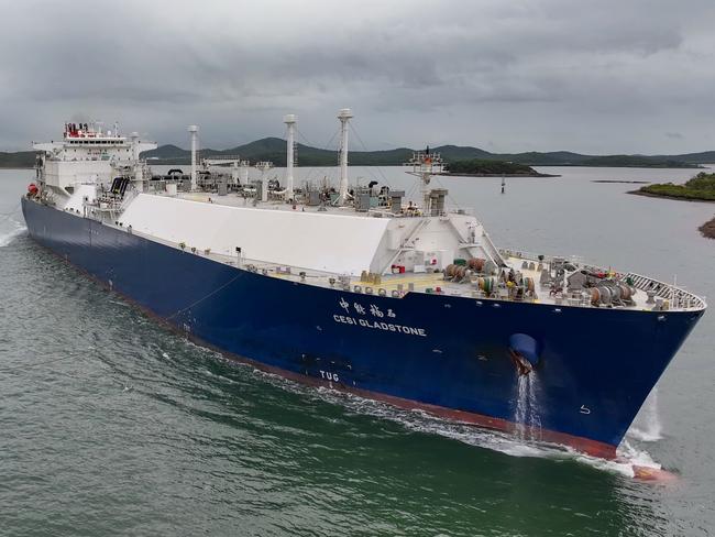 APLNG’s 1000th Cargo of LNG leaving Gladstone Harbour. Picture - Supplied