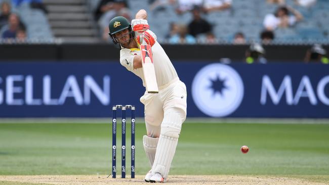 Mitch Marsh helped bat Australia to a draw in Melbourne.