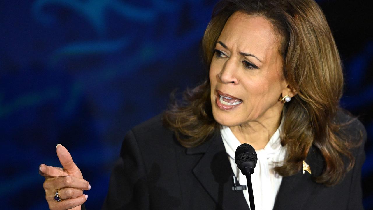 Kamala Harris said Trump was truing to divide America. (Photo by SAUL LOEB / AFP)