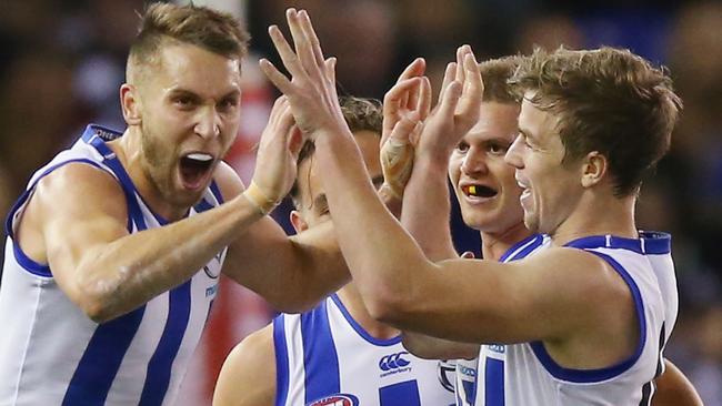 Jamie Macmillan celebrates a goal. (Photo by Michael Dodge/Getty Images)