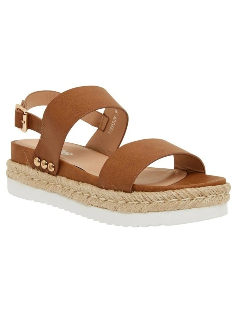 Sandler Wave Tan Sandals. Picture: Myer.