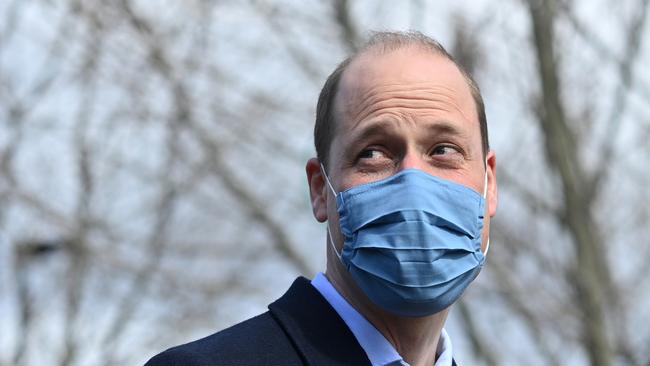 Prince William, Duke of Cambridge visits School 21 in Stratford on March 11, 2021 in London. Picture: Justin Tallis/WPA Pool/Getty Images)