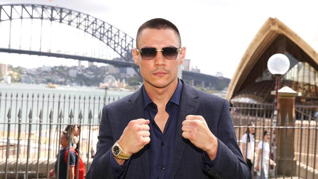 Tim Tszyu was looking sharp at the pre-fight press conference. (Photo by Mark Kolbe/Getty Images)