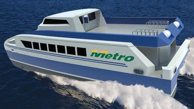 Artist's impression of Metro ferry. Images released by the Tasmanian Liberal Party about a proposed plan to run a ferry service from Bellerive to Hobart. (Kangaroo Bay / Rosny / River Derwent )